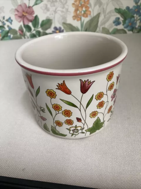 Longaberger WT 2012 Mother's Day 1-Pint Floral Crock/Brand New/Org. Box #32150