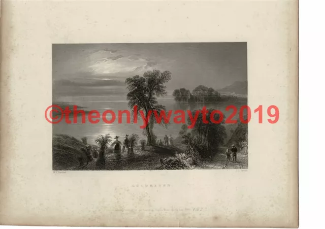 Lochmaben, Bartlett, R Burns Book Illustration (Print), c1840
