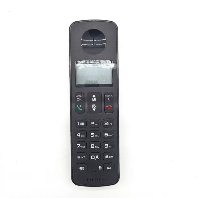 PHILIPS Schnurloses Telefon D2651B01 Einfaches Festnetztelefon mit Anrufbeantwor