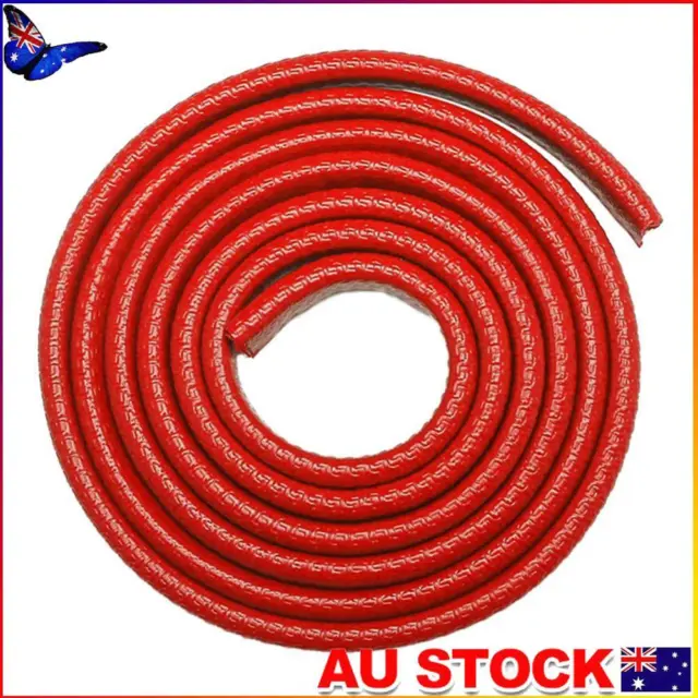 5m Car Door Anti Collision Strip with Steel Disc Scratch Protector (Red)