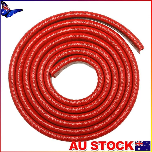 5m Car Door Anti Collision Strip with Steel Disc Scratch Protector (Red)