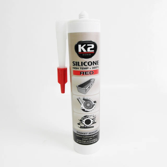 K2 - Silicone Ad Alta Temperatura 350 °C Tubo Rosso 85 G - Foto 9