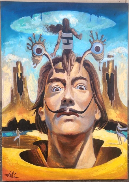 Tableau Toile Salvador Dali - Impression D'art 30 X 45 Cm - Déco Murale Pour Salon, Bureau - 2