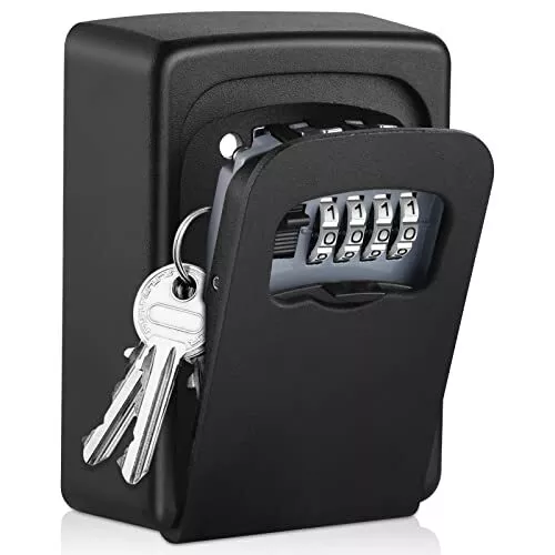 Coffre à clés Boite à Clé Sécurisée Montage Mural Boite a Clef avec Code  Numérique à 4 Chiffres Extra Grande Lock Box