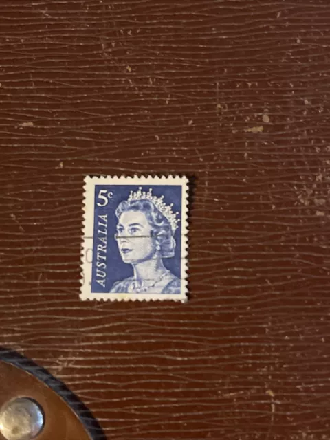 Queen Elizabeth II 5c Australian Stamps - 1966 - Good to Fine Used Off Paper