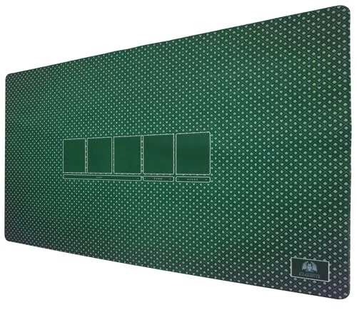 Relaxdays Pokermatte 120x60 Cm - Blaue Casino Unterlage Für 10 Spieler