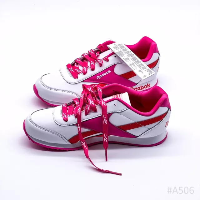 Reebok Bambini Scarpe da Corsa per Ragazza Bianco/Fucsia Tgl 39 (Nuovo)