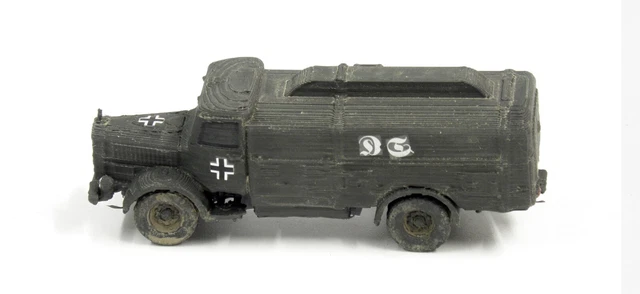 Camion Wehrmacht L4500R Cisterna Afrikakorps - Modello Stampato In 3D Scala 1/87 Per Collezionismo Storico - Foto 5