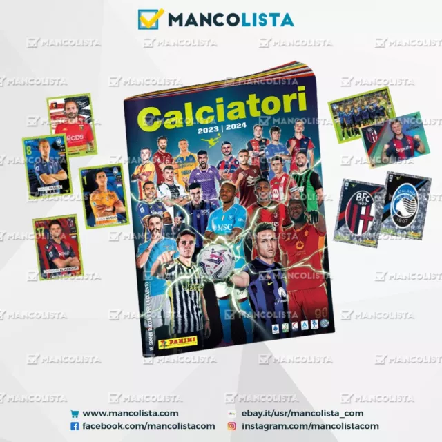 Figurine Mancanti Calciatori Panini 2024 Mancolista 2023/24 LEGGI BENE SCELTA