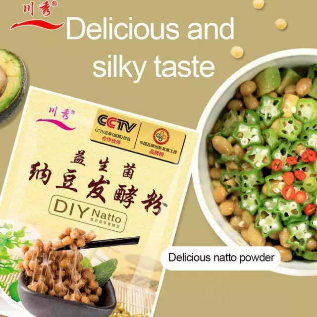 3g Natto Fermented Powder Bacillus Subtili Nattokinase G9A3 DIY Edible J1Z3