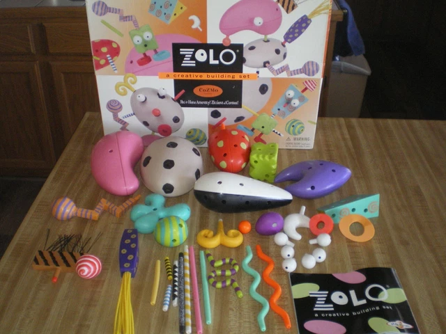 ZOLO Cozmo Creative Building Set EUC 1996 Wild Planet, Sculpture Puzzle, 36 Pcs ZOLO Cozmo Creative Building Set EUC 1996 Wild Planet, Sculpture Puzzle, 36 Pcs