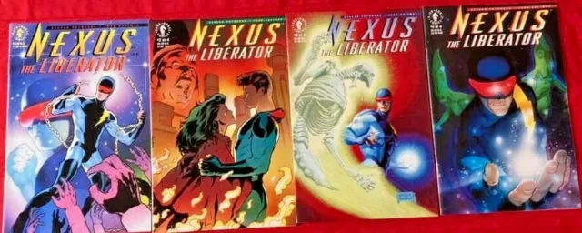 Nexus : The Liberator Complete Set 1-4  Adam Hughes Dark Horse 1992  Nice!!!