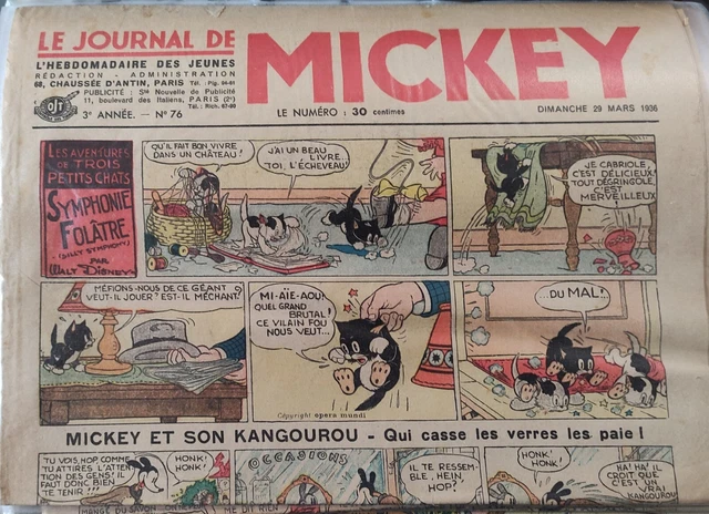 Le journal de Mickey - 6eme année - n°237 - 30 avril 1939 von Paul