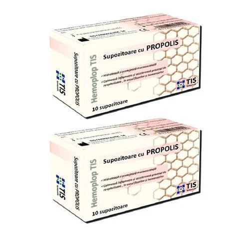 Supositorios Propóleos Naturales 2 x 10 uds