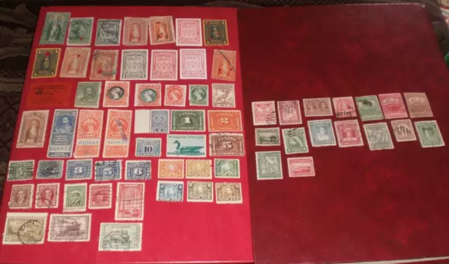 Canada Revenue Stamp Collection Lot Law Proof Bill War Tax Newfoundland OHMS q1