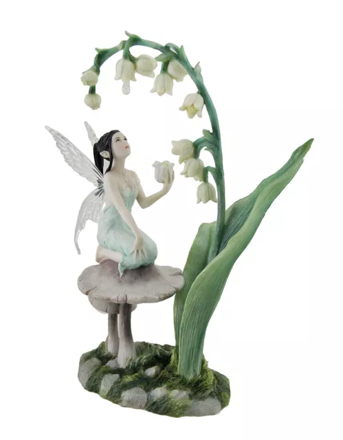 Lily of the Valley Flower Fairy Statue by Artist Rachel Anderson 11 Inch