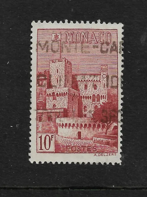 MONACO 1922 10f RED PRINCE's PALACE USED SG 64    MY REF 1955