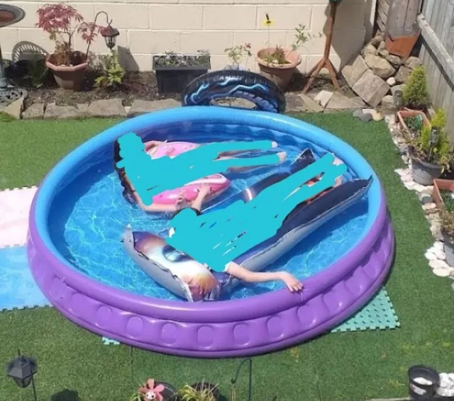 7ft Large Kids Adults Swimming Paddling Pool With Extras Vgc BB7 2HU