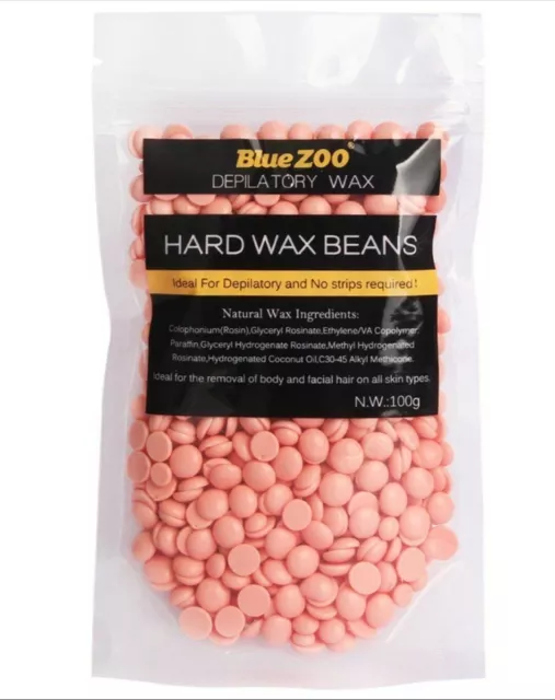 Pink 400g Hard Wax Beans Pellet Hot Waxing Beads Body Hair Removal Depilatory