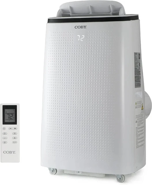 COBY CBPAC1080 Portable Air Conditioner 10,800 BTU 3-in-1 AC Unit, Dehumidifier