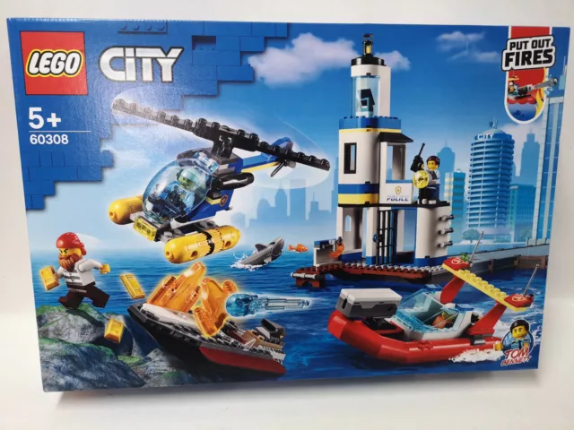 LEGO CITY 60308-Les garde-côtes et les marins-pompiers en mission- Neuf scellé