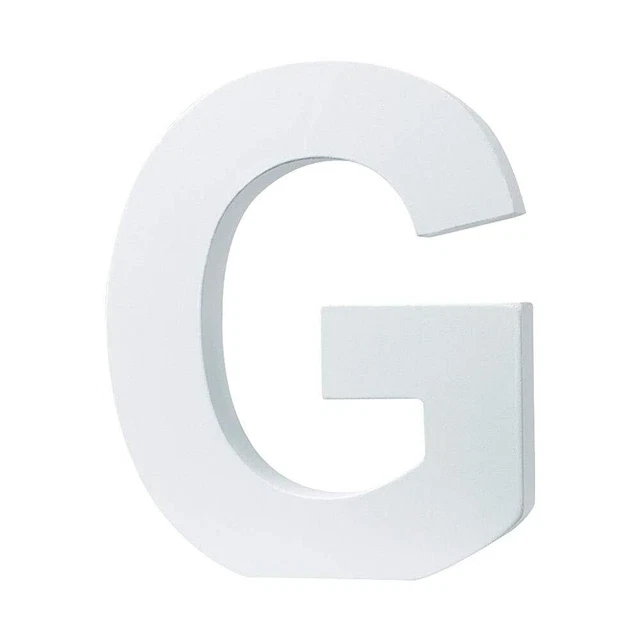 Decorative Wooden Alphabet Letters Table Sign Hanging Wall Letters (G)