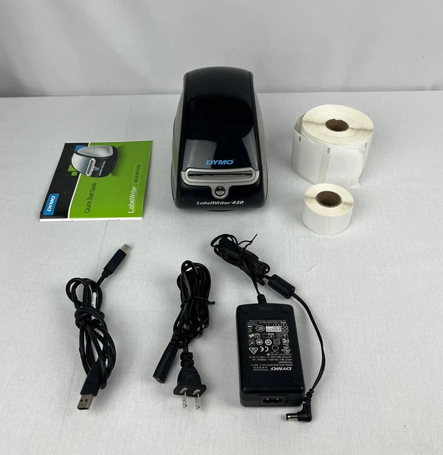 DYMO LABELWRITER 450 Thermal Label Printer w/Power Supply and Labels