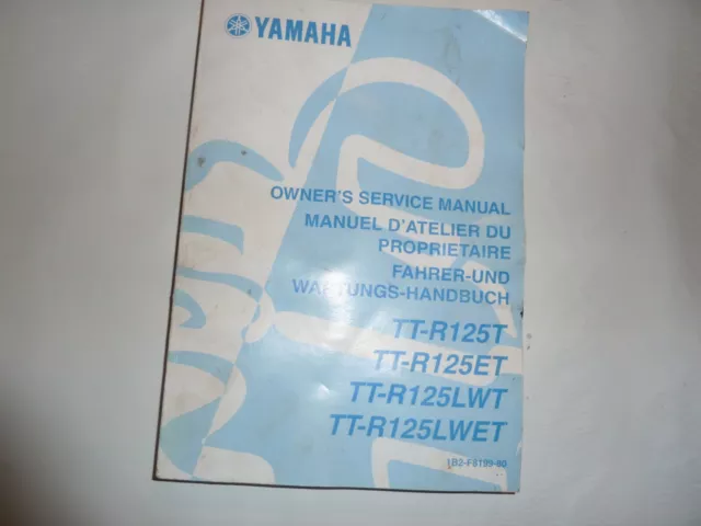 yamaha owners service manual TTR 125 2005