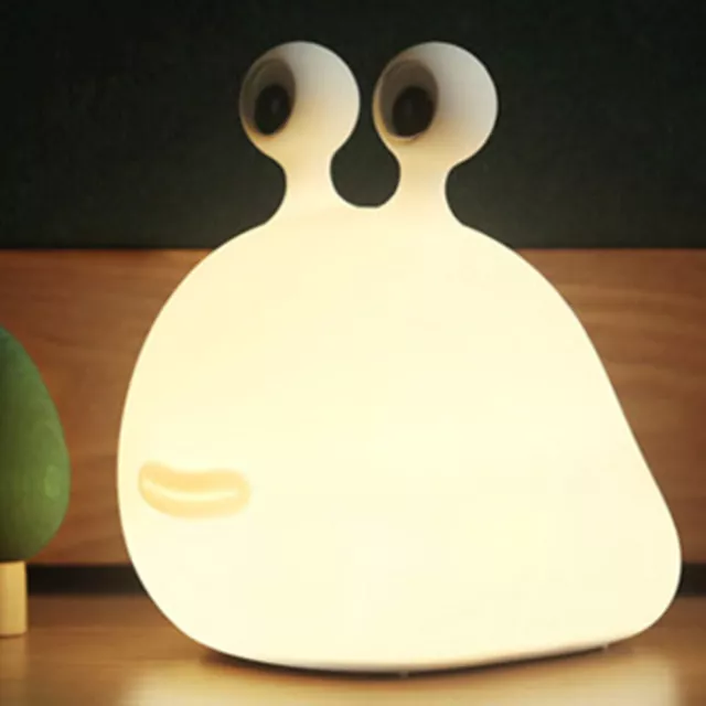 Slug Animal Night Light Soft Light Silicone Sleeping Light Timing Gifts for Kids