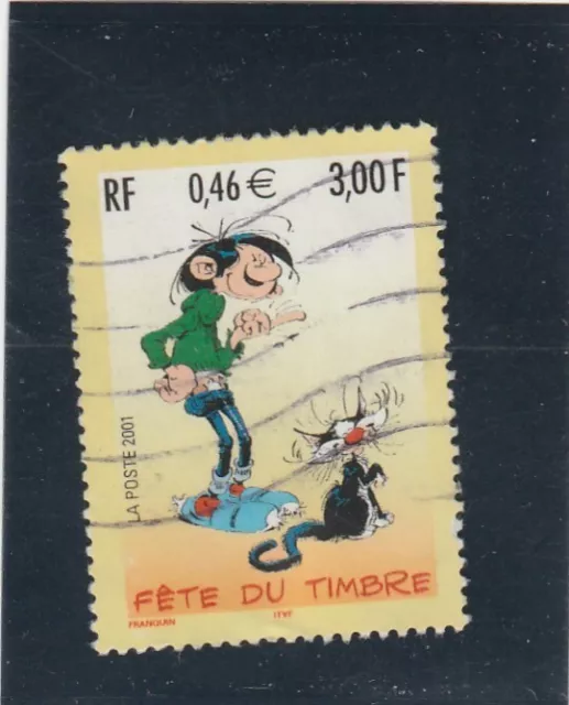 L6740 FRANCE TIMBRE N° Y&T 3370 de 2001 " fete du timbre Gaston lagaf " Oblitéré