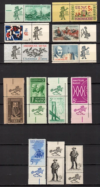 Briefmarken USA LOT aus 1964 ZIP CODE postfrisch (US 009)