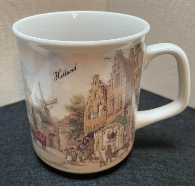 JCV Hunnik Collection Coffee Tea Mug Cup Hand Decorated EUC Made in Holland