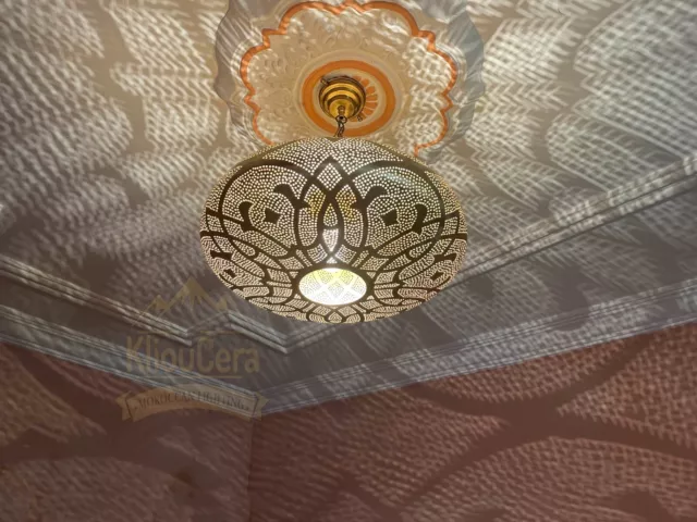 Moroccan Handmade Brass Pendant Light, Chandelier Lighting, Moroccan lighting