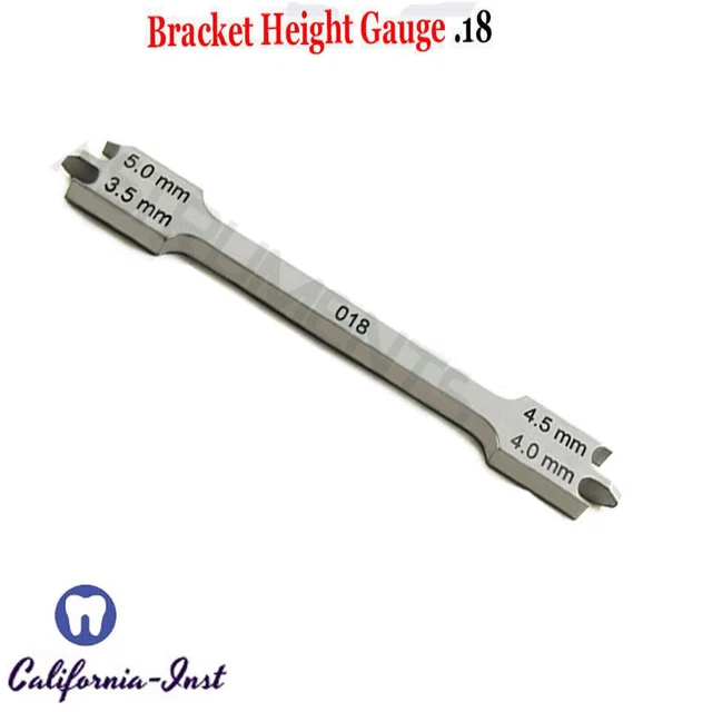 Dental Orthodontics Height Measuring Guages Bracket Gauge 0.18 surgical tool