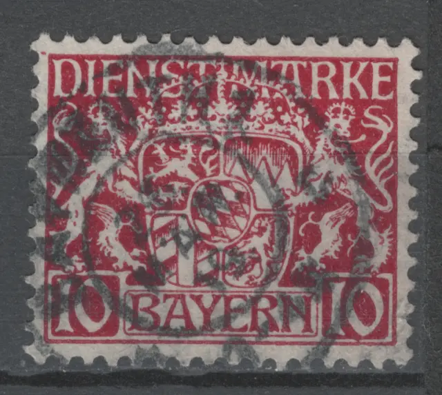 Briefmarke Altdeutschland BAYERN, Dienstmarken Michel Nr. 26 gestempelt