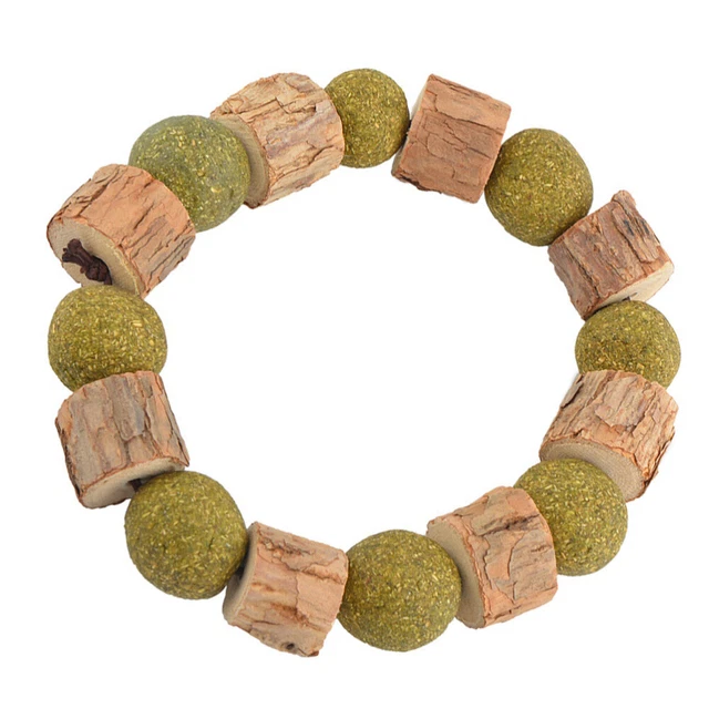 Collar masticable con cuerda manual hierba gatera juguete Silvervine gato juguete suministros para mascotas