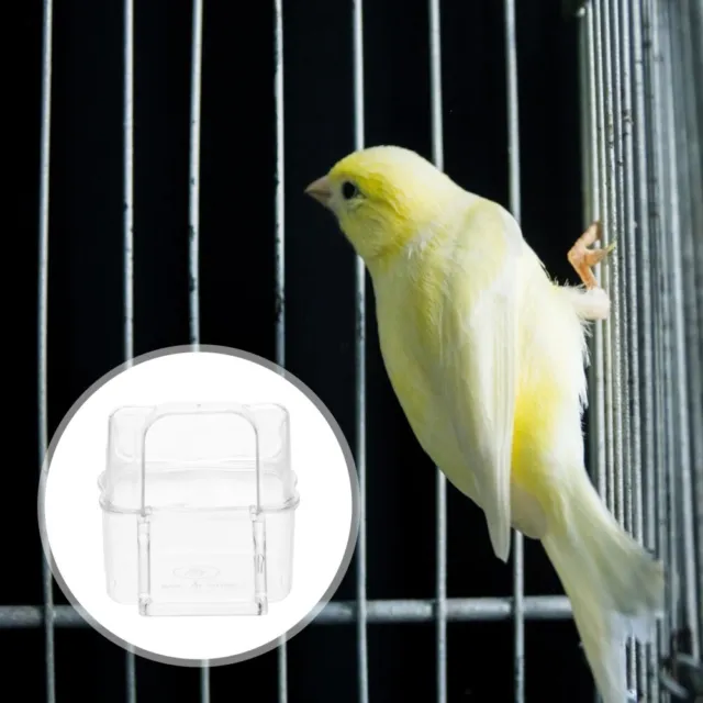 3 Pcs Parrot Feeding Box Bird Feeding Cups for Cage Feeding Bowl Accessories