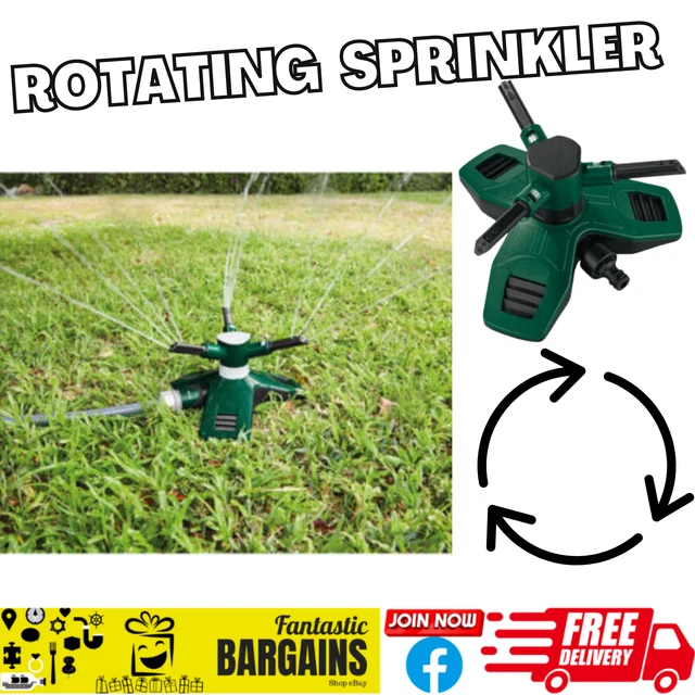 PARKSIDE GREEN ROTATING Sprinkler With 12 Precision Nozzles £11.99