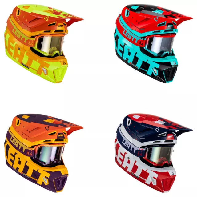 Casque Motocross Avec Lunettes Leatt MX Kit Moto 7.5 V23 4.5 Combo