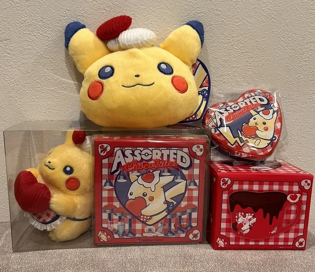 POKEMON CENTER PIKACHU Plush Valentine's day 2024 Complete JAPAN £164.