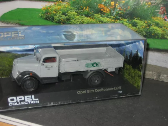 Très rare camion plateau OPEL Blitz 1/43 IXO en boîte