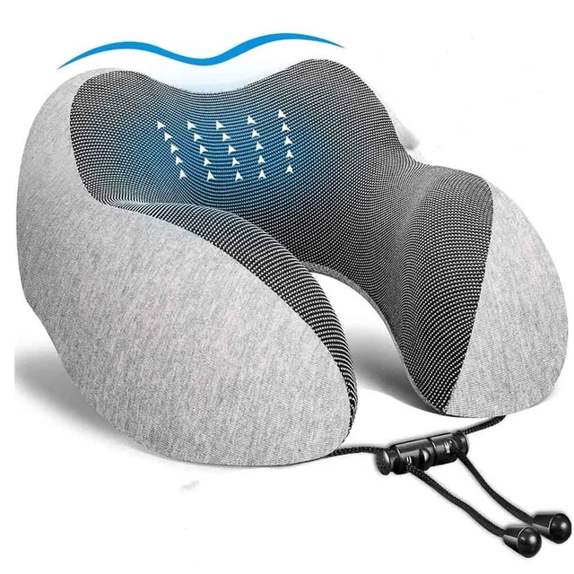 U-Shaped Rebound Travel Pillow Memory Foam Neck Support Airplane Head Rest Sleep