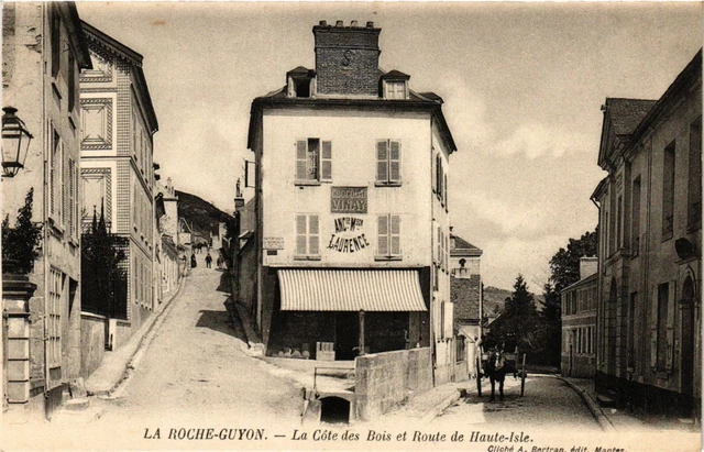 CPA La ROCHE-GUYON - Le Cotes des Bois et Route de HAUTE-ISLE (380605)
