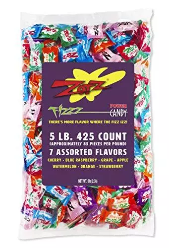 Zotz Fizzy Candy Assorted Flavors 425 Count Bag