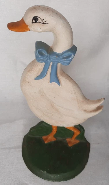 Cast Iron Door Stop Duck Goose Upper Deck 1988