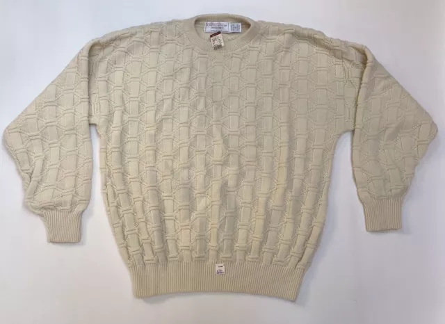 vintage L.L. Bean cropped blue & sea green intarsia cable knit wool sw –  hong kong vintage