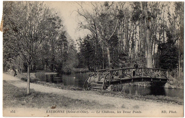 CPA 95 - EAUBONNE (Val d'Oise) - 154. le Château, les deux ponts - ND Phot