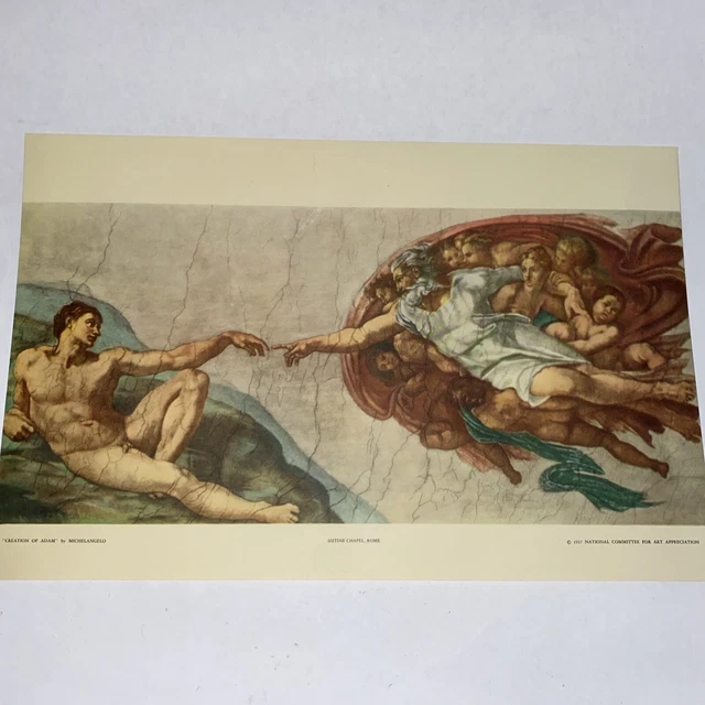Creation Of Adam By Michelangelo Sistine Chapel Classic Artwork Bronze 