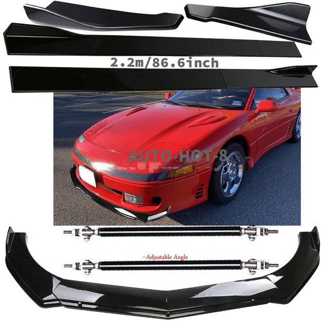 Front Bumper Lip Splitter 86.6" Side Skirts Rear Lip For Mitsubishi 3000GT