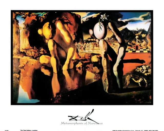 10 x 8 Salvador Dali Metamorphosis of narcissus Art Print Wall Picture poster